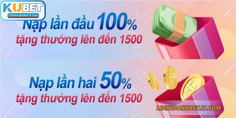 Khuyến Mãi KUBET – Tổng Hợp Ưu Đãi Mới Nhất Cho Hội Viên 2 Khuyến mãi KUBET mang đến chương trình thưởng 50% cho lần nạp thứ 2