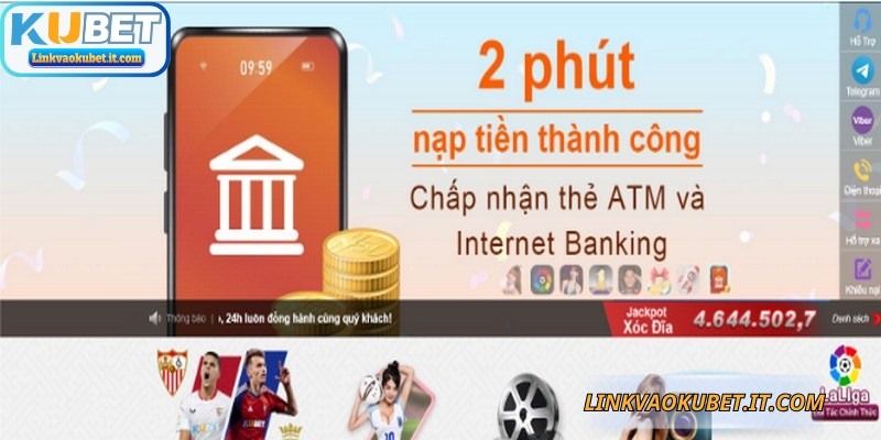 Đáp ứng một số điều kiện cơ bản của hệ thống khi nạp tiền KUBET